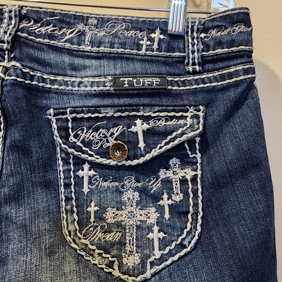 Cowgirl Tuff Co. Women's Western Jeans  - Believe It's Possible 32x31 Bootcut - Picture 10 of 16